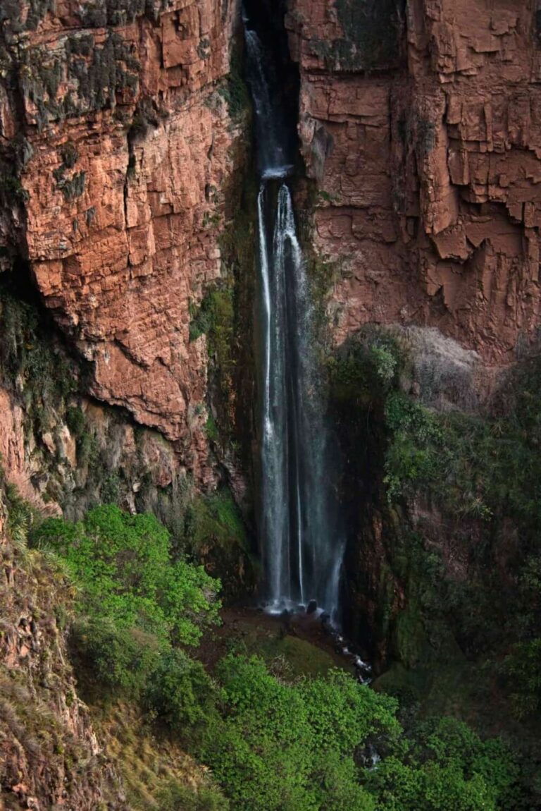 Perolniyoc Waterfall in Peru Sacred Valley
