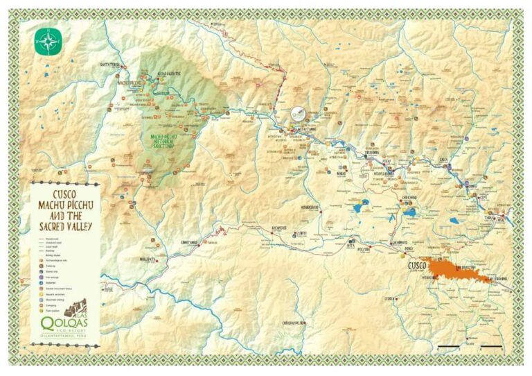 Map of The Sacred Valley Peru