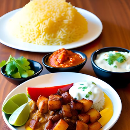 Tipical peruvian dish papas a la huancaina