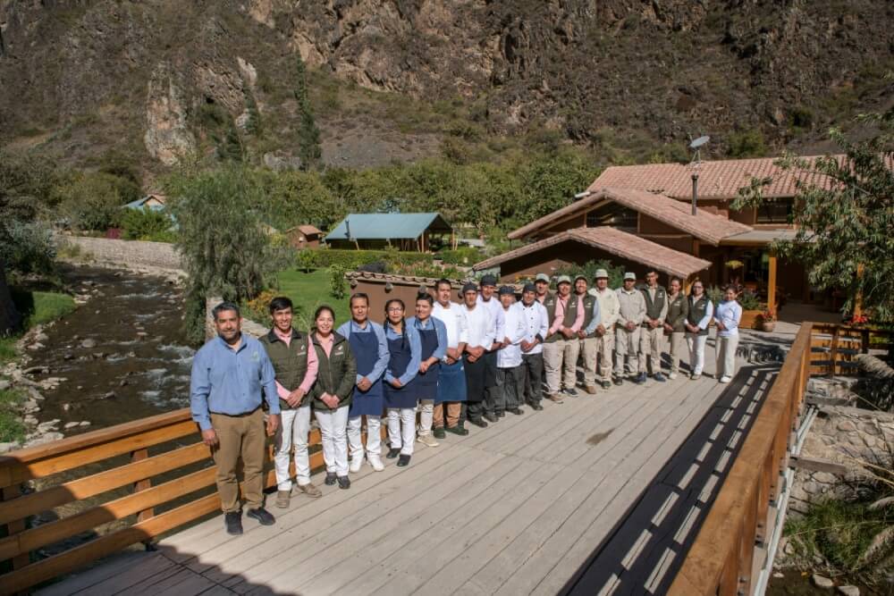 Staff at Las Qolqas Ecolodge Peru